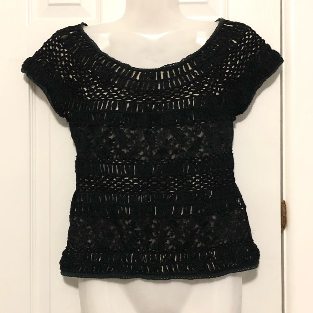 Knit and lace top